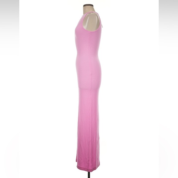 Skims Soft Lounge Ribbed Sleeveless Maxi Dress Pink Medium NWT - Picture 8 of 10